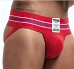Jockmail תחתונים אדומים סקסיים לגבר האקטיבי המצויד M 2