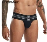 Jockmail תחתונים שחורים סקסיים לגבר האקטיבי המצויד M 3