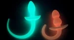 פלאג זנב כחול זוהר בחושך M 2