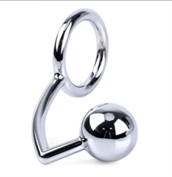 טבעת ופלאג צניעות גודל S אביזרי BDSM קוטר טבעת 40ממ