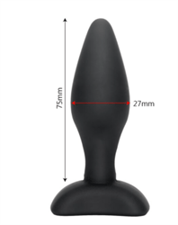 פלאג איכותי בצבע שחור 7.5 ס"מ רוחב 27ממ